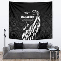 New Zealand Marathon Tapestry Maori Style LT05 Black - Polynesian Pride