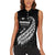 Custom New Zealand Marathon Women Sleeveless Polo Shirt Maori Style