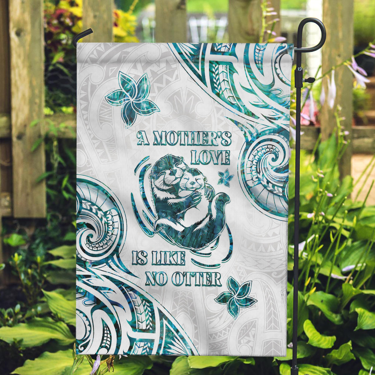 New Zealand Aotearoa Hari Ra Mama Garden Flag A Mother's Love Is Like No Otter LT05 Garden Flag White - Polynesian Pride