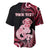 Personalised New Zealand Maori Taniwha Baseball Jersey Silver Fern Red Version