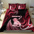 New Zealand Maori Taniwha Bedding Set Silver Fern Red Version