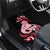 Personalised New Zealand Maori Taniwha Car Mats Silver Fern Red Version