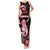 Personalised New Zealand Maori Taniwha Family Matching Tank Maxi Dress and Hawaiian Shirt Silver Fern Red Version