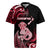 Personalised New Zealand Maori Taniwha Rugby Jersey Silver Fern Red Version