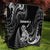 New Zealand Maori Taniwha Quilt Silver Fern Black Version