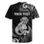 Personalised New Zealand Maori Taniwha Rugby Jersey Silver Fern Black Version