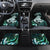 Personalised New Zealand Maori Taniwha Car Mats Silver Fern Paua Shell Version