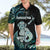 Personalised New Zealand Maori Taniwha Hawaiian Shirt Silver Fern Paua Shell Version