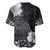 Hawaii Hibiscus With Black Polynesian Pattern Baseball Jersey