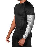 Hawaii Hibiscus With White Polynesian Pattern Arm Sleeves LT05 - Polynesian Pride