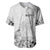 Hawaii Hibiscus With White Polynesian Pattern Baseball Jersey