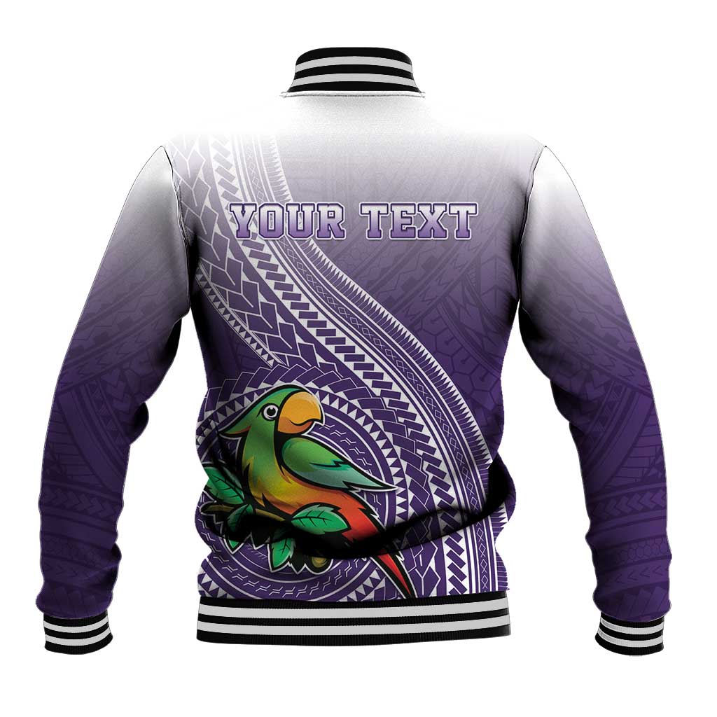 Personalized Manua High School Baseball Jacket Polynesian Tribal Pattern LT05 - Polynesian Pride