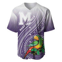 Personalized Manua High School Baseball Jersey Polynesian Tribal Pattern LT05 Purple - Polynesian Pride