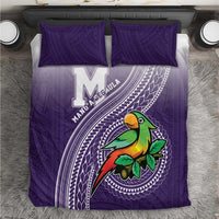 Manua High School Bedding Set Polynesian Tribal Pattern LT05 Purple - Polynesian Pride