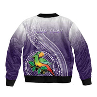 Personalized Manua High School Bomber Jacket Polynesian Tribal Pattern LT05 - Polynesian Pride