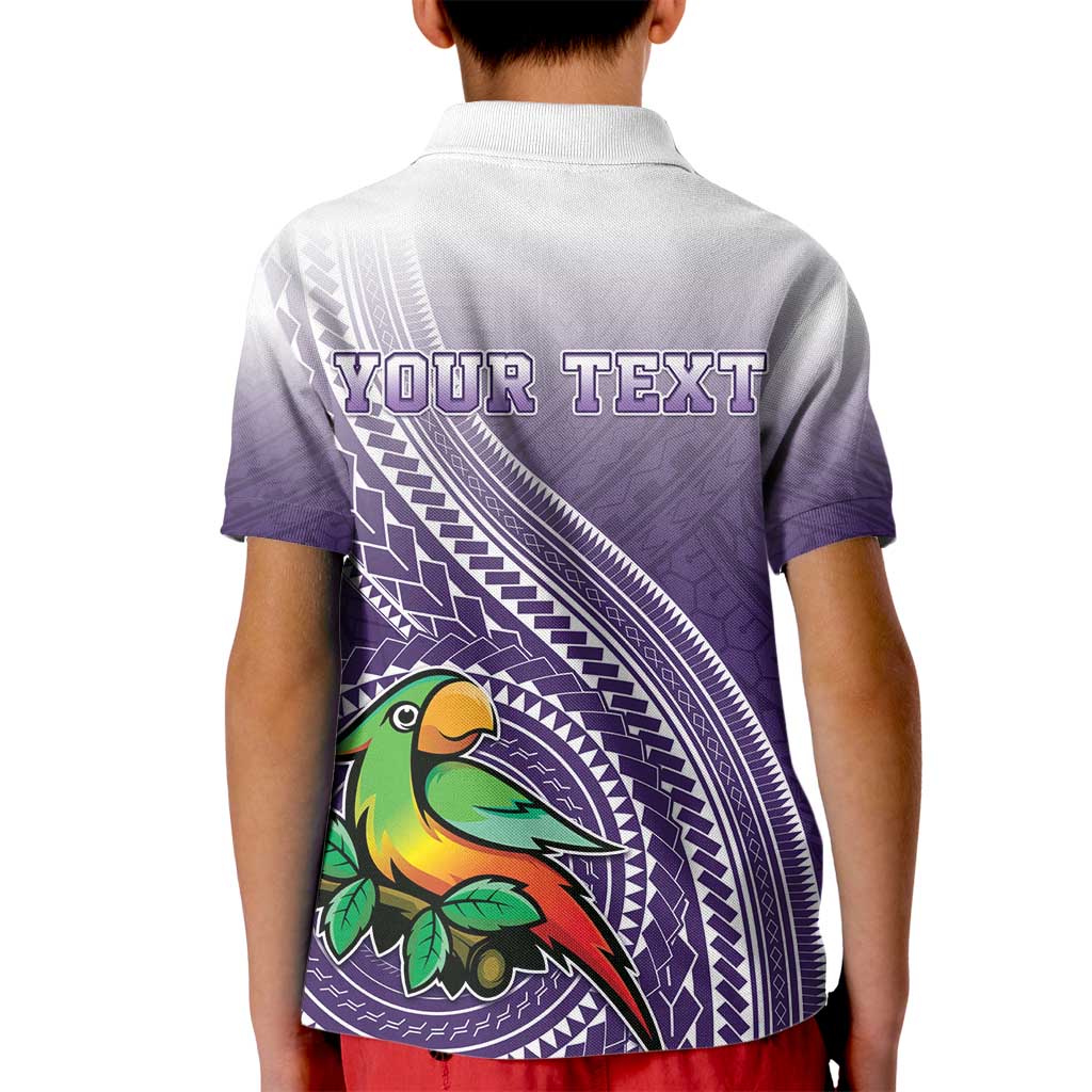 Personalized Manua High School Kid Polo Shirt Polynesian Tribal Pattern LT05 - Polynesian Pride