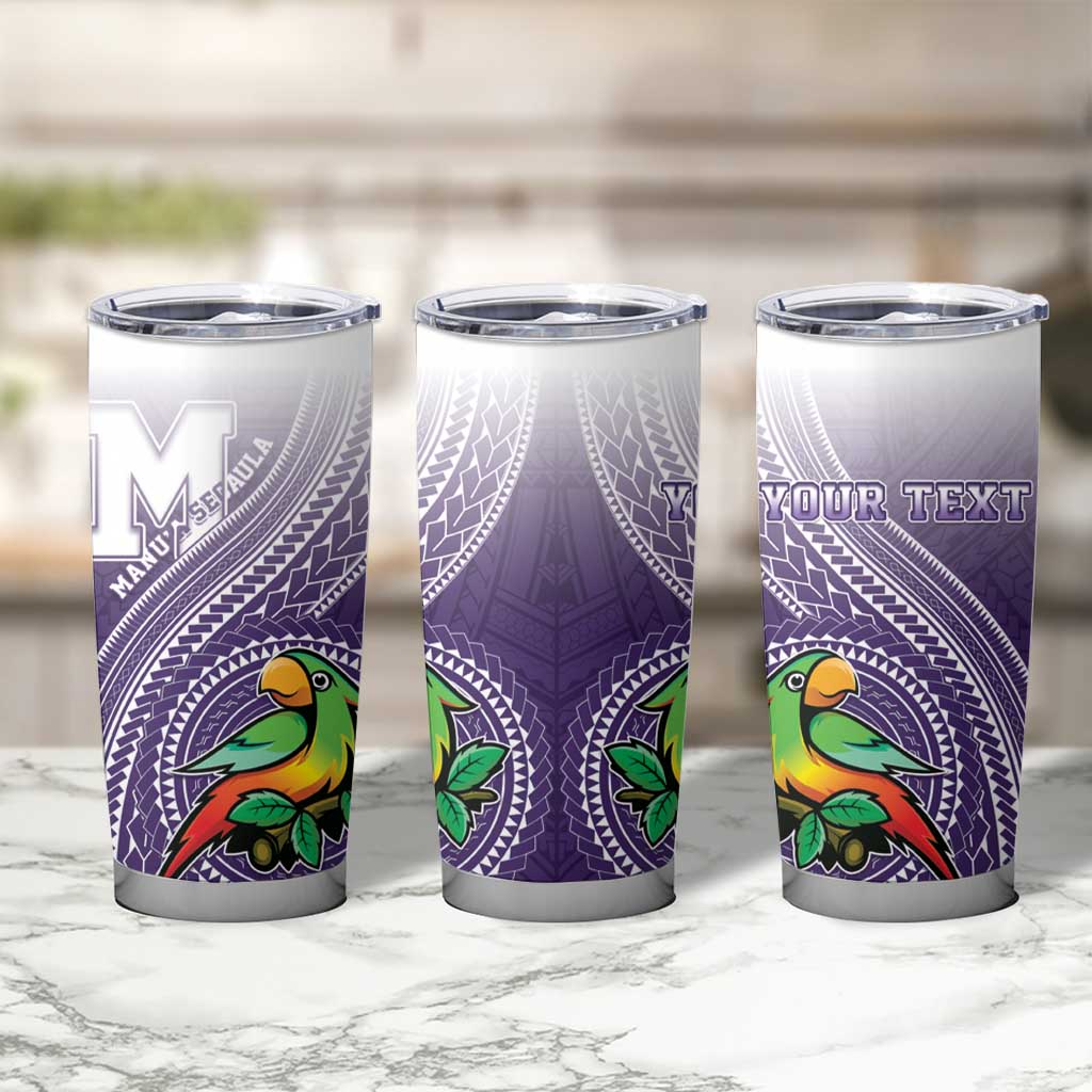 Personalized Manua High School Tumbler Cup Polynesian Tribal Pattern LT05 - Polynesian Pride