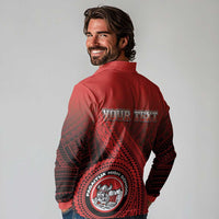 Personalized Fagaitua High School Long Sleeve Polo Shirt Polynesian Tribal Pattern LT05 - Polynesian Pride
