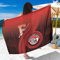 Fagaitua High School Sarong Polynesian Tribal Pattern LT05 One Size 44 x 66 inches Red - Polynesian Pride