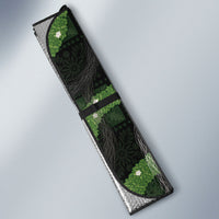 Hawaiian Quilt Auto Sun Shade Pele Hair Hinahina Lei Black Version LT05 - Polynesian Pride