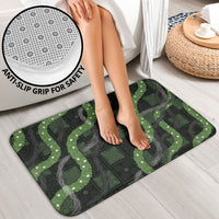 Hawaiian Quilt Bathroom Set Pele Hair Hinahina Lei Black Version LT05 - Polynesian Pride