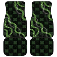 Hawaiian Quilt Car Mats Pele Hair Hinahina Lei Black Version LT05 - Polynesian Pride