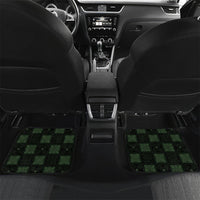 Hawaiian Quilt Car Mats Pele Hair Hinahina Lei Black Version LT05 Set 2pcs - Back Black - Polynesian Pride