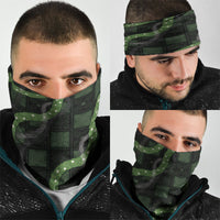 Hawaiian Quilt Neck Gaiter Pele Hair Hinahina Lei Black Version LT05 - Polynesian Pride