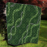 Hawaiian Quilt Quilt Pele Hair Hinahina Lei Green Version LT05 - Polynesian Pride