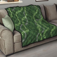 Hawaiian Quilt Quilt Pele Hair Hinahina Lei Green Version LT05 - Polynesian Pride