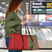 Tonga Language Week Travel Bag Heilala Floral Red LT05 - Polynesian Pride