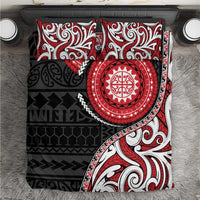 New Zealand Red Maori Koru Simple Style Bedding Set LT05 Red - Polynesian Pride