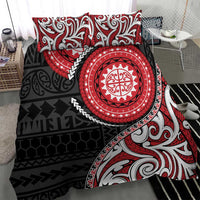 New Zealand Red Maori Koru Simple Style Bedding Set LT05 - Polynesian Pride