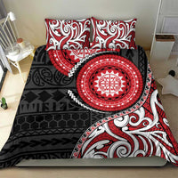 New Zealand Red Maori Koru Simple Style Bedding Set LT05 - Polynesian Pride