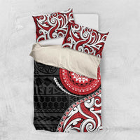 New Zealand Red Maori Koru Simple Style Bedding Set LT05 US Twin 172cm x 218cm Red - Polynesian Pride