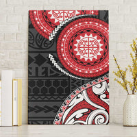 New Zealand Red Maori Koru Simple Style Canvas Wall Art LT05 Without Frame Red - Polynesian Pride