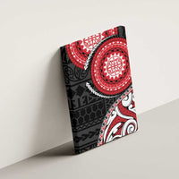 New Zealand Red Maori Koru Simple Style Canvas Wall Art LT05 - Polynesian Pride
