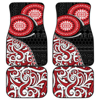 New Zealand Red Maori Koru Simple Style Car Mats LT05 - Polynesian Pride