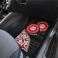 New Zealand Red Maori Koru Simple Style Car Mats LT05 - Polynesian Pride