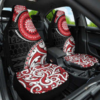 New Zealand Red Maori Koru Simple Style Car Seat Cover LT05 One Size Red - Polynesian Pride