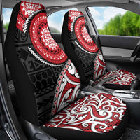 New Zealand Red Maori Koru Simple Style Car Seat Cover LT05 - Polynesian Pride