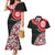 New Zealand Red Maori Koru Simple Style Couples Matching Mermaid Dress and Hawaiian Shirt