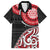 New Zealand Red Maori Koru Simple Style Family Matching Long Sleeve Bodycon Dress and Hawaiian Shirt