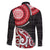 New Zealand Red Maori Koru Simple Style Family Matching Long Sleeve Bodycon Dress and Hawaiian Shirt