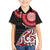 New Zealand Red Maori Koru Simple Style Family Matching Off Shoulder Maxi Dress and Hawaiian Shirt