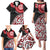 New Zealand Red Maori Koru Simple Style Family Matching Puletasi and Hawaiian Shirt