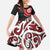 New Zealand Red Maori Koru Simple Style Family Matching Short Sleeve Bodycon Dress and Hawaiian Shirt