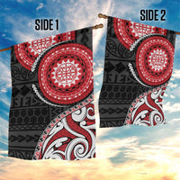 New Zealand Red Maori Koru Simple Style Garden Flag LT05 - Polynesian Pride