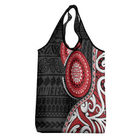 New Zealand Red Maori Koru Simple Style Grocery Bag LT05 - Polynesian Pride