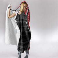 New Zealand Red Maori Koru Simple Style Hooded Blanket LT05 - Polynesian Pride